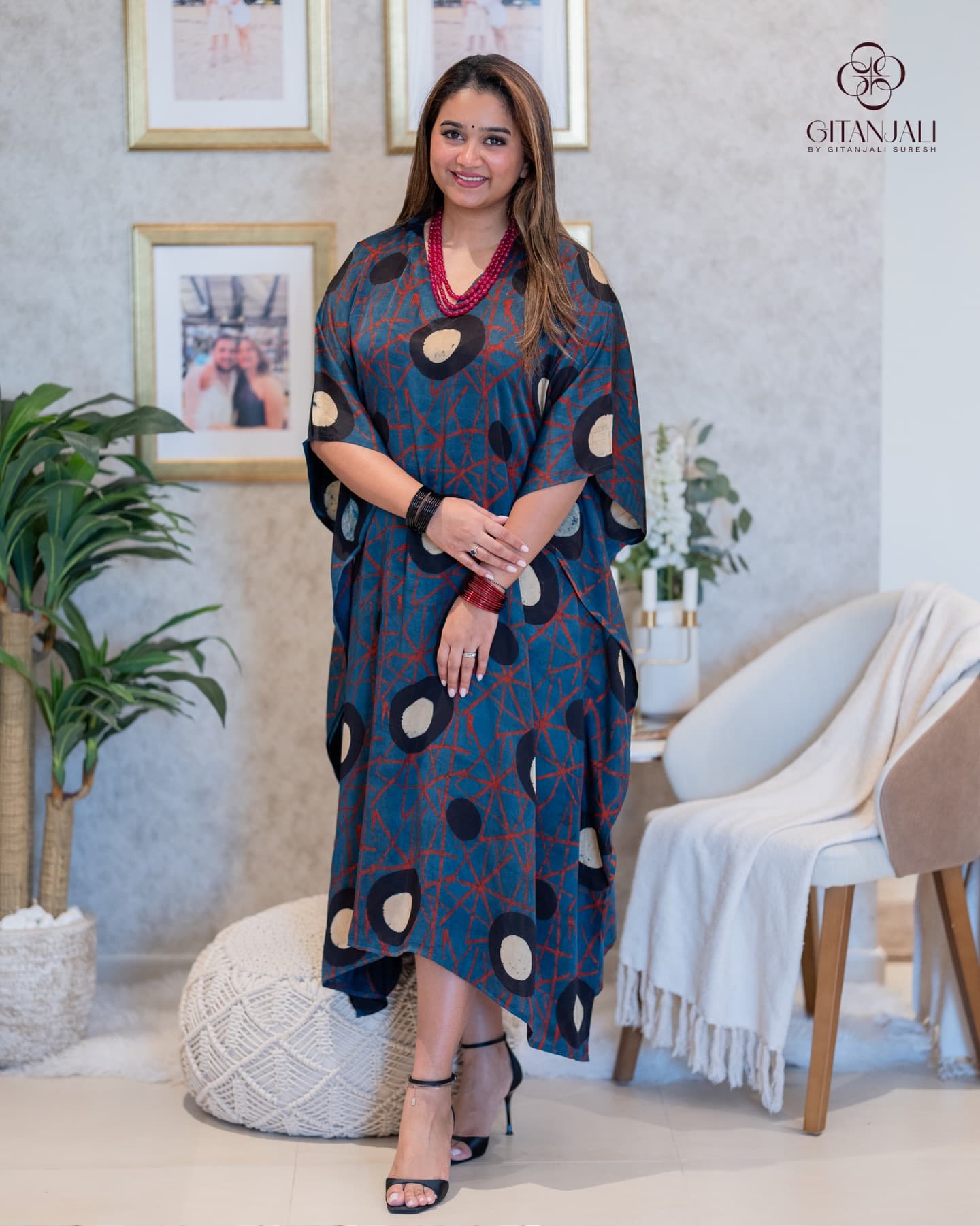 Royal Blue Designer Kaftan